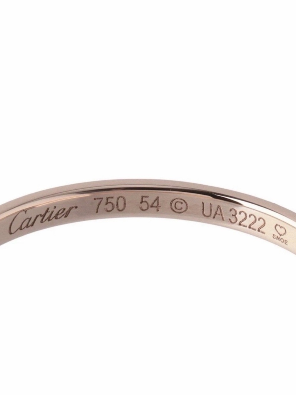 Cartier D’Amour Wedding Ring #54 18K Pink Gold 1.8mm US 6.5–6.75 - Picture 4 of 8